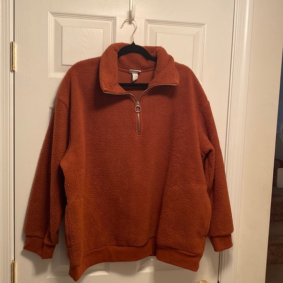 Ava & Viv Sweaters - NWOT Ava & Viv Rust Pull On Fleece…size 1X